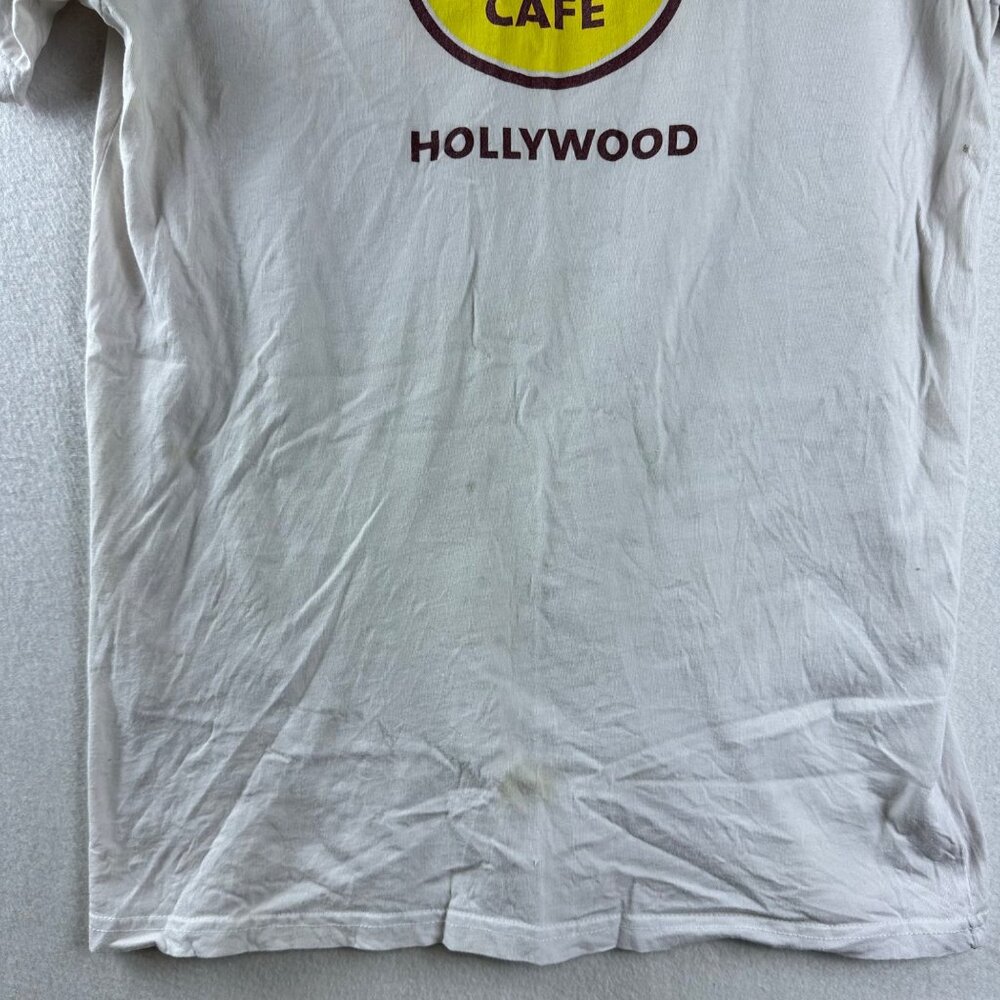 Hard Rock Cafe Hollywood Shirt Womens Medium Worn In Distressed Grunge - Picture 4 of 11